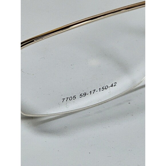 OPTI-GRAND WOMEN'S EYEGLASSES Frames 7703 59-17 150 S Gold New Demo Lenses - Picture 13 of 14